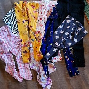 Girls Leggings LOT 8 pairs